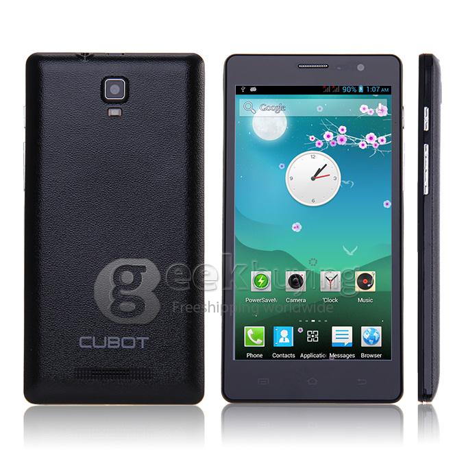 [Spain Stock] CUBOT GT88 5.5Inch QHD Capacitive Touch Screen MTK6572 Dual Core Cortex A7 1.3GHz SmartPhone 512M+4G 8.0MP Android 4.2 3G/GPS - Black
