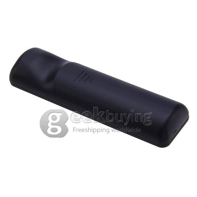 2.4GHz 3D Air Mouse 6-Axis Inertia Sensors Support Motion Sensing Games & Mic Voice Input & Headphone Voice Output - Black
