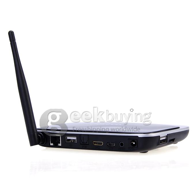 MK888 US Plug Black TV Box RK3188T Quad Core 2G/8G Android 4.2 Bluetooth External Wifi Antenna Ethernet Port