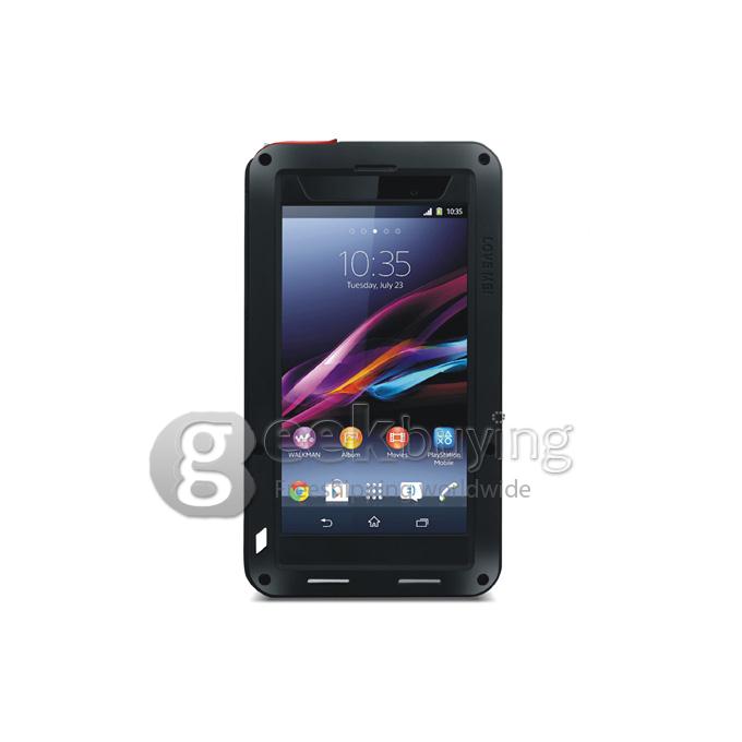 [Spain Stock] LOVE MEI Weather/Dirt/Shockproof Protective Case for SONY Xperia Z1 L39h - Black