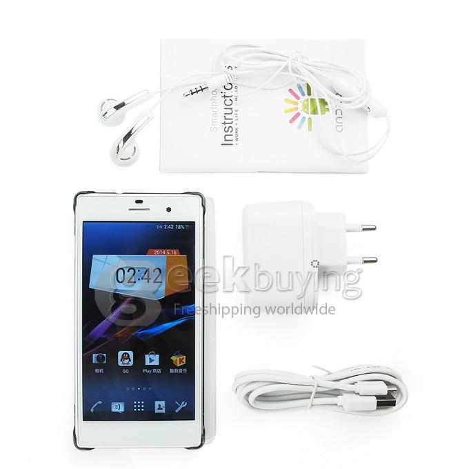 Cenovo N8s MTK6592 Octa Core 1.7GHz 5.0Inch Android 4.2 OS SmartPhone 1GB RAM 8GB ROM IPS HD Screen 13.0MP 3G GPS OTG - White