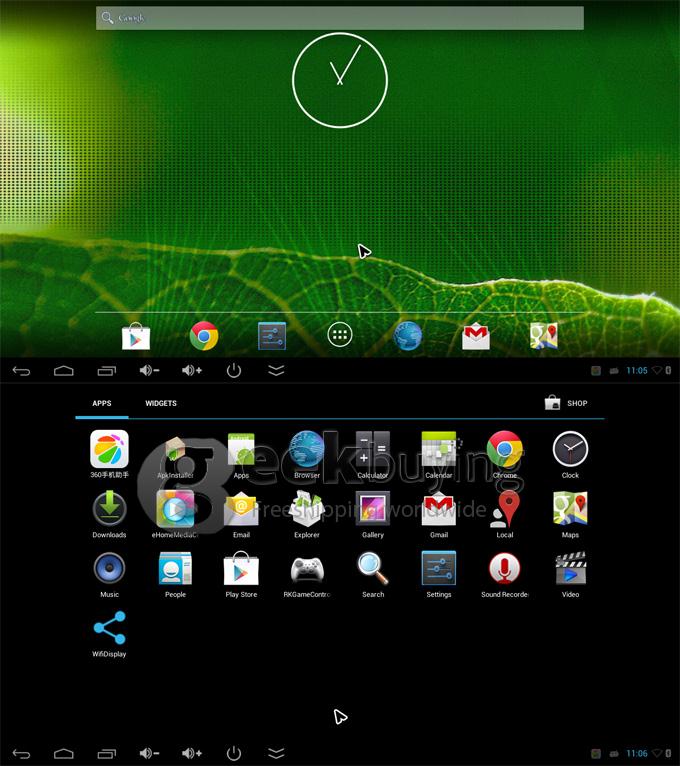 MK888 US Plug Black TV Box RK3188T Quad Core 2G/8G Android 4.2 Bluetooth External Wifi Antenna Ethernet Port