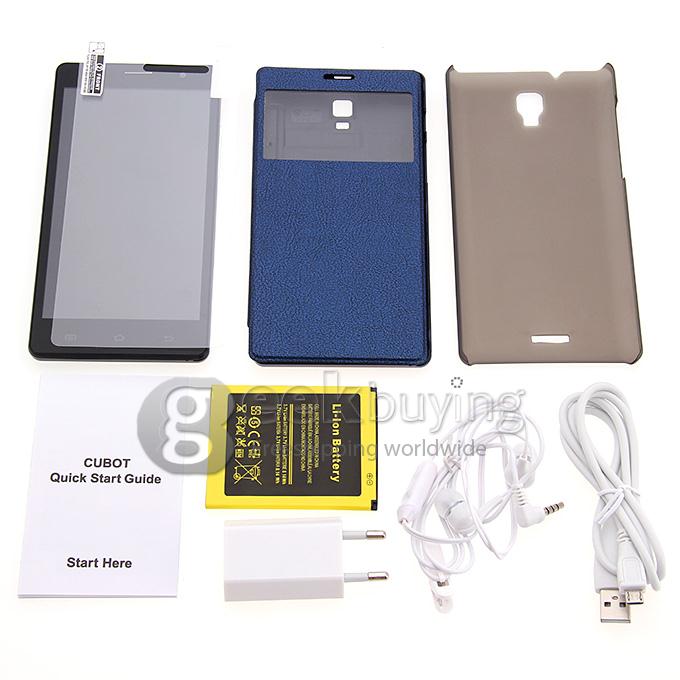 [Spain Stock] CUBOT GT88 5.5Inch QHD Capacitive Touch Screen MTK6572 Dual Core Cortex A7 1.3GHz SmartPhone 512M+4G 8.0MP Android 4.2 3G/GPS - Black