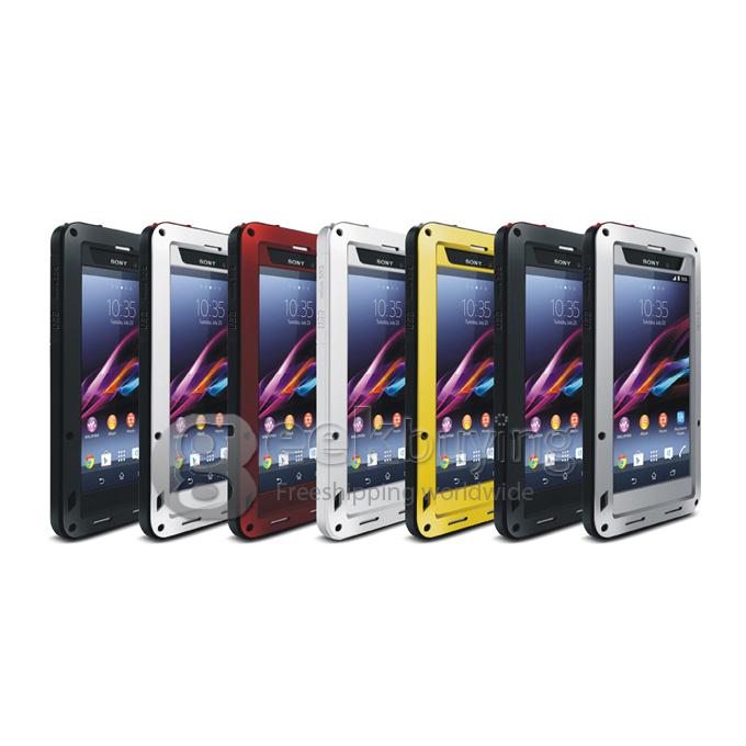 [Spain Stock] LOVE MEI Weather/Dirt/Shockproof Protective Case for SONY Xperia Z1 L39h - Black