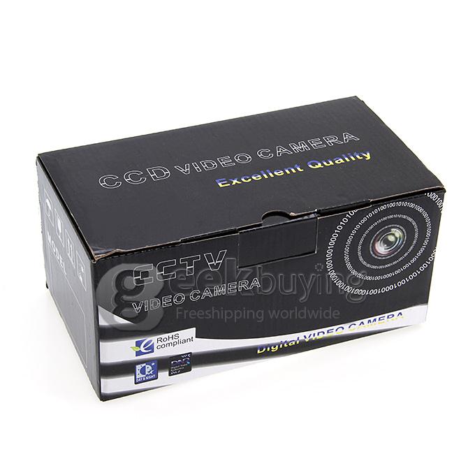 700TVL 1/3 CMOS 8mm Lens 2 IR Array Night Vision Waterproof Outdoor Security CCTV Camera with Bracket - Black (NTSC)