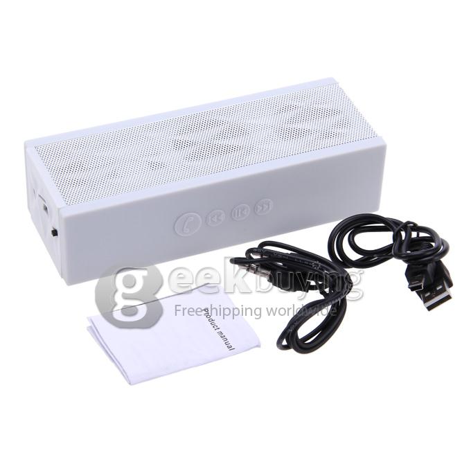 Portable Water Cube Mini Wireless Bluetooth Subwoofer Speaker Sound Box for Smart Phones & Tablet - White