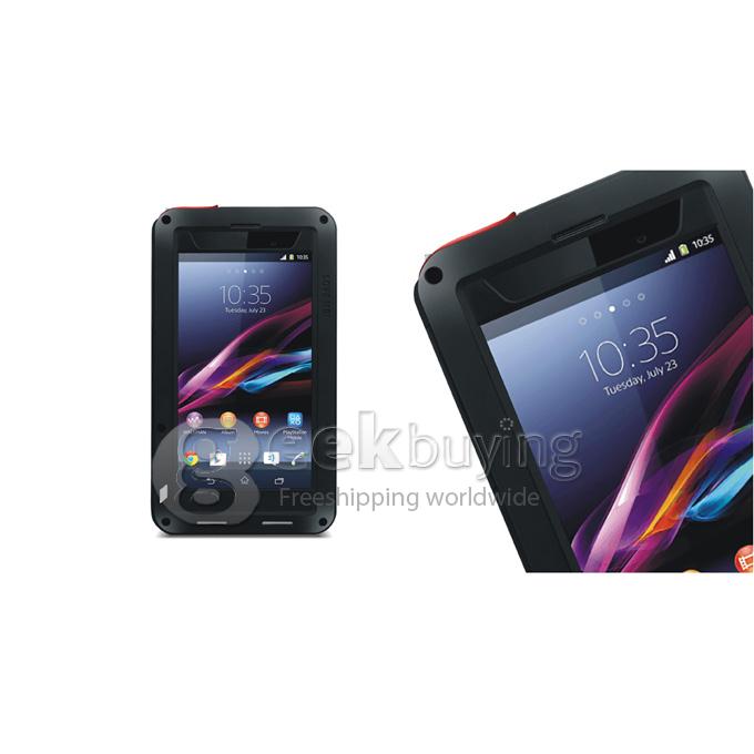 [Spain Stock] LOVE MEI Weather/Dirt/Shockproof Protective Case for SONY Xperia Z1 L39h - Black