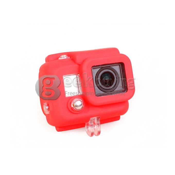 Silicone Protective Dirt-proof Soft Rubber Case Cover Skin for Gopro HD Hero 3+ / 3 Camera (Red)