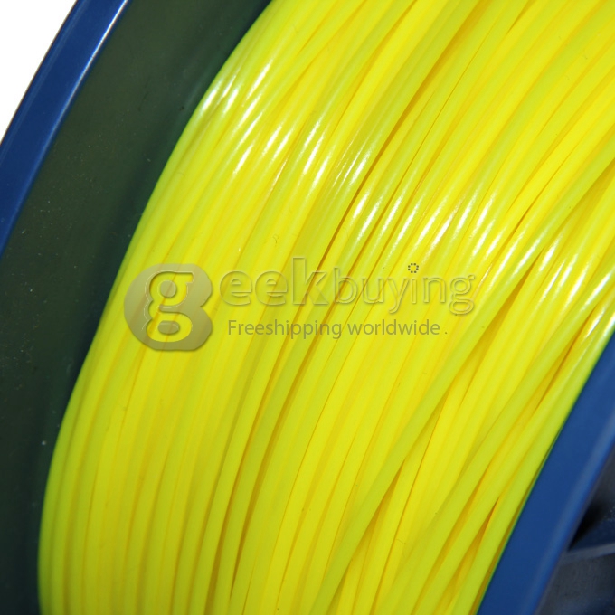 3D Printer Material PLA Filaments Consumables 3mm 1kg Plastic Cable - Yellow