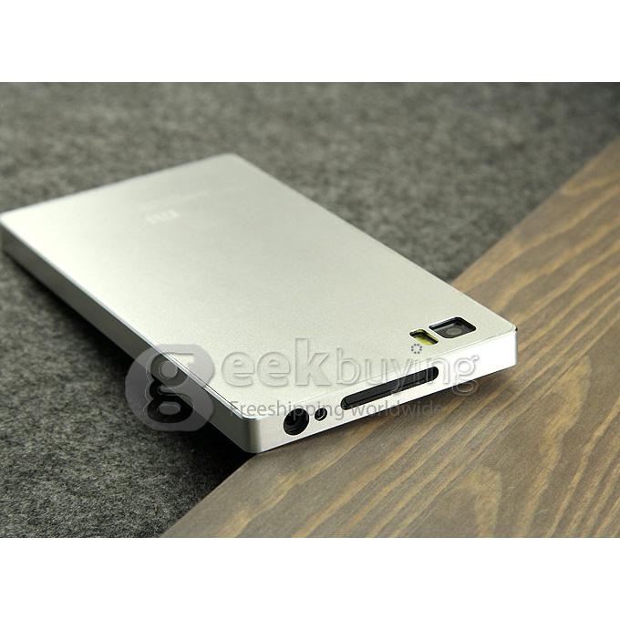[Spain Stock] Luxury Fashion Ultrathin Aluminum Full Metal Back Cover Hard Case For XIAOMI3 MI3 -Silver