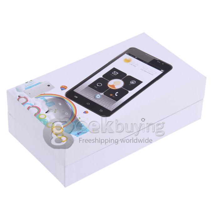 JIAKE F1W 5.0Inch Capacitive Touch Screen MTK6572 Dual Core 1.2GHz Smartphone 512MB+4GB 2.0MP+0.3MP Android 4.2 OS 3G/GPS with Protective Case - Black