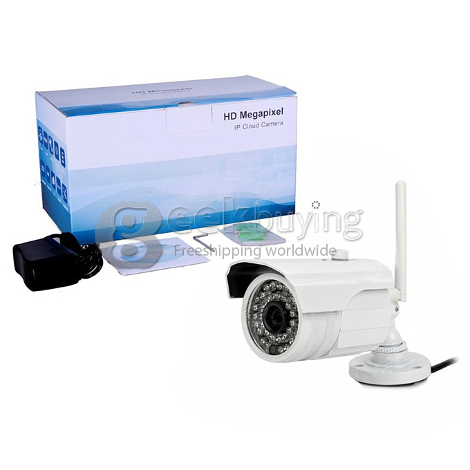 Outdoor Waterproof Security Wireless IP Camera IPCC-H03 1.0 Mega Pixel CMOS P2P 1280*720P H.264 