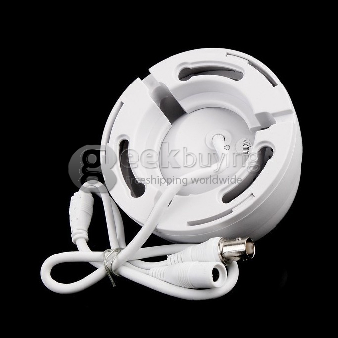 Dome Digital CCTV Color Camera 380 TVL COMS 3.6 MM CCD w/ 24 IR LEDs - White
