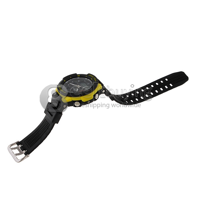 ALIKE AK1170 Unisex Plastic 50 Meters Waterproof Sport Utility Watch - Black
