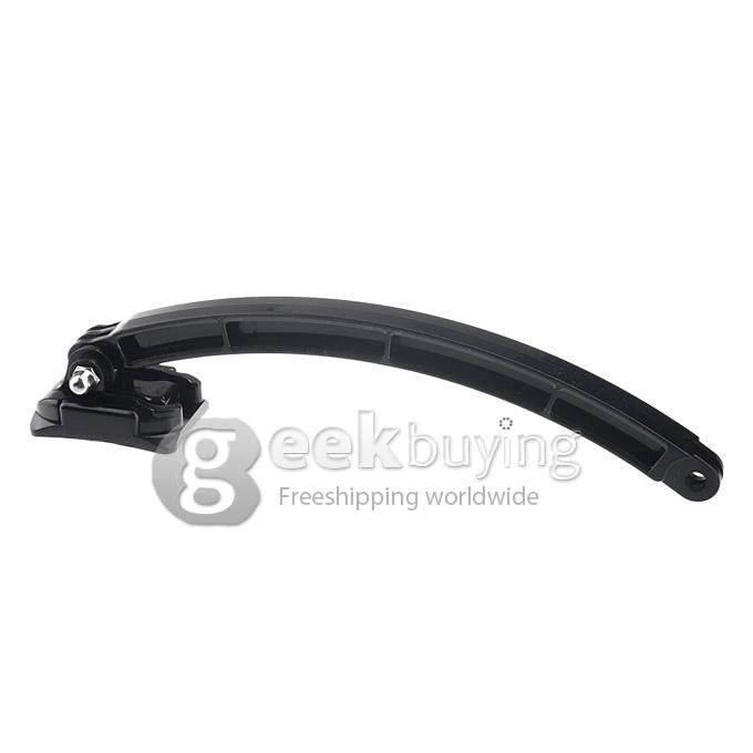 3-in-1 Helmet Camera Extension Arm Kit + Curved Mount 3M Adhesive Pad Mount for GoPro Hero 4 3 2 1 SJ4000 Xiaomi Keecoo Yi Xiaoyi