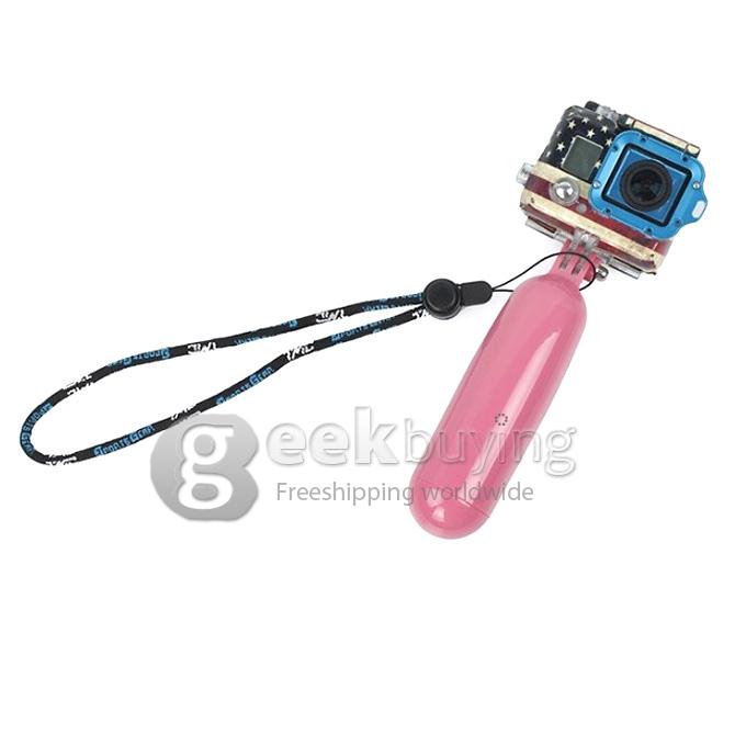  Fashion New Floating Hand Grip Handle Mount Accessory with String For Gopro Hero 3+ 3 2 1 SJ4000 - Pink