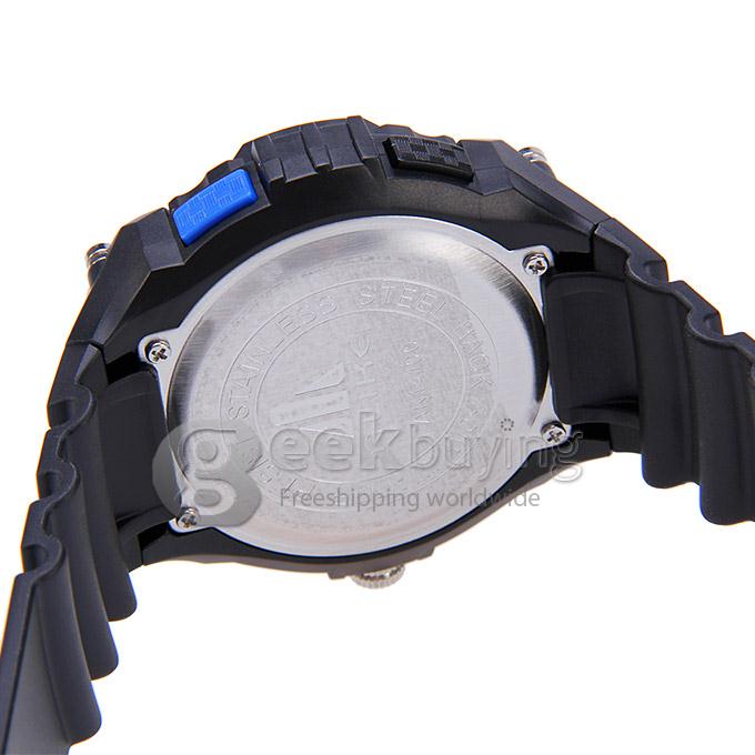 ALIKE AK141000 Waterproof Multi Function Quartz Analog & Digital Sport Wrist Watch Timepiece for Men - Blue
