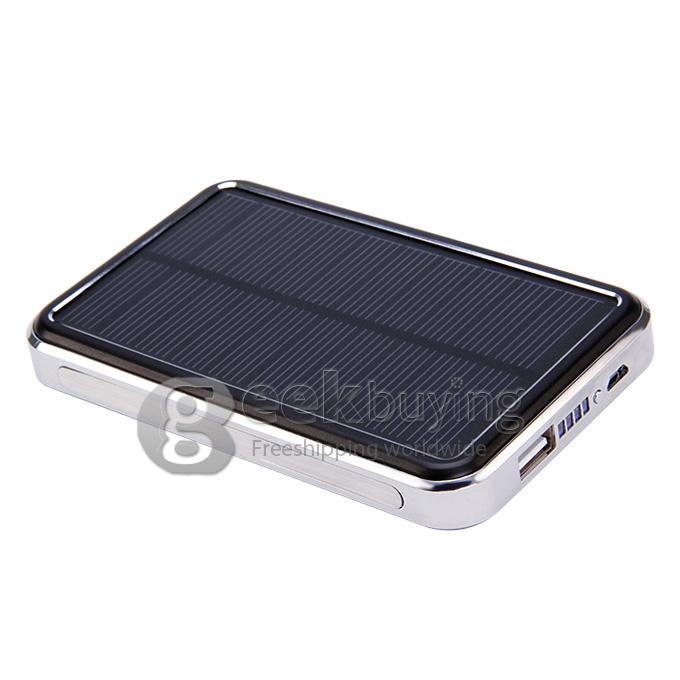 New Portable Panel Solar Charger 16800mAh USB Port Mobile Power Bank for iPhone/Samsung Galaxy - Black