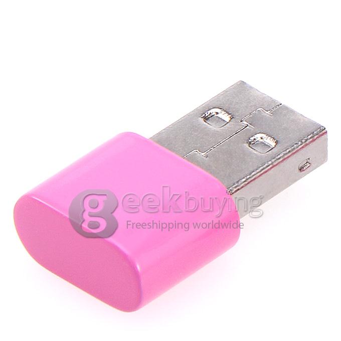 Fashion Design 8G USB 2.0 Flash Disk Memory Stick Drive with Blink CZ Diamond - Pink