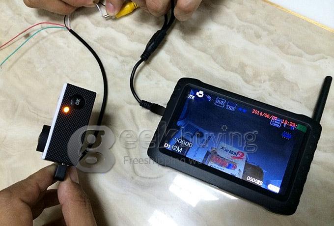 [HK Stock] USB to AV Output Cable FPV For SJ4000 Tronsport SJCAM Xiaoyi Yi Xiaoyi Action Cameras