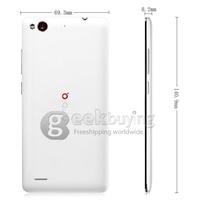 Nubia Z7 Mini Qualcomm Quad Core 2.0GHz 5.0 Inch Android 4.4 OS Smartphone 2GB RAM 16GB ROM CGS FHD Screen 13.0MP FDD-LTE TDD-LTE -  White & Black