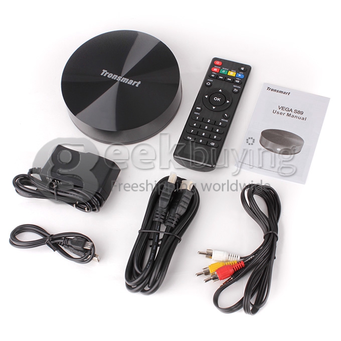 Bundle Deal Tronsmart Vega S89-H Amlogic S802-H Quad Core Android 4.4 TV BOX + Tronsmart TSM01 English Version Air Mouse & Keyboard