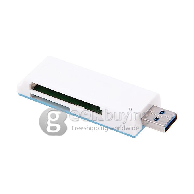 USB 3.0 Card Reader Supports SD/MMC/Micro SD/TF/CF/MD Memory Cards