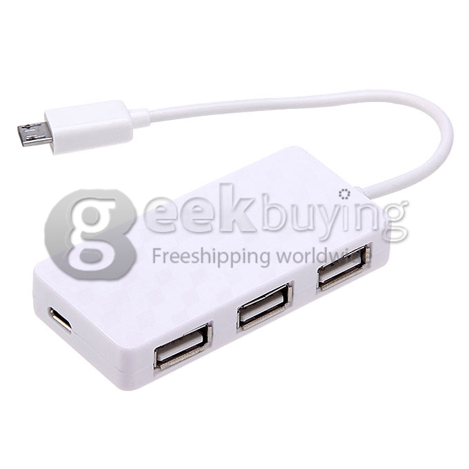 High Speed 480Mbps Micro USB OTG Combo 2.0 HUB + Card Reader for Smart Phone & Computer