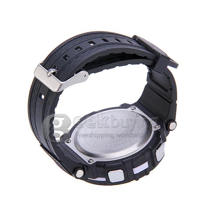 ALIKE Waterproof Multi-function Analog & Digital Quartz Sport Wrist Watch Timepiece for Men - Silver