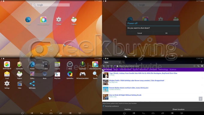 MK809IV Android 4.4 TV BOX RK3188 Quad Core Mini PC 2G/8G Bluetooth Black