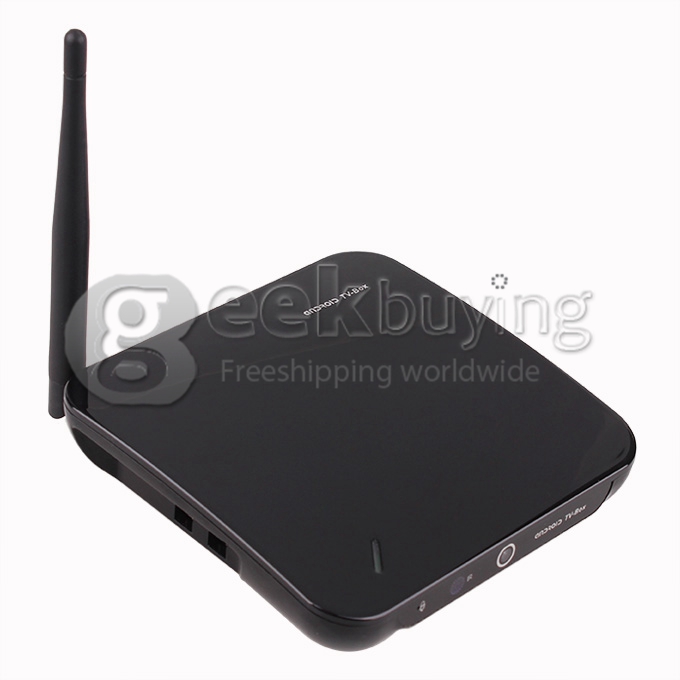 TV01(CS968) RK3188T Quad Core Google Android 4.2 OS Cortex-A9 1.4GHz Mini TV BOX 2G/8G Bluetooth/Mic/Camera/RJ45/External Wifi Antenna - Black