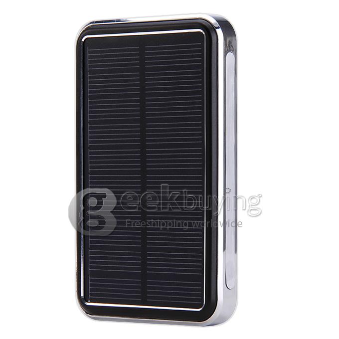 New Portable Panel Solar Charger 16800mAh USB Port Mobile Power Bank for iPhone/Samsung Galaxy - Black