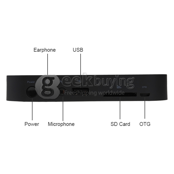 MINIX NEO X7 RK3188 Cortex A9 1.6GHz Quad Core Android 4.2.2 Mini TV BOX HDMI HDD Player 2G/16G Bluetooth V4.0 External WiFi Antenna - Black