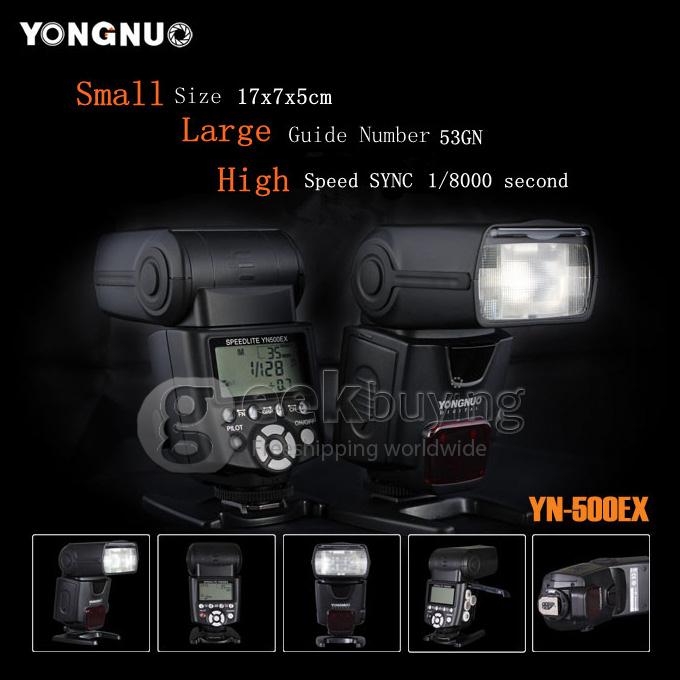 Yongnuo YN500 EX/C High-speed Sync TTL Flash Unit Speedlite/Speedlight for Canon 5D III II 7D 60D 40D 650D