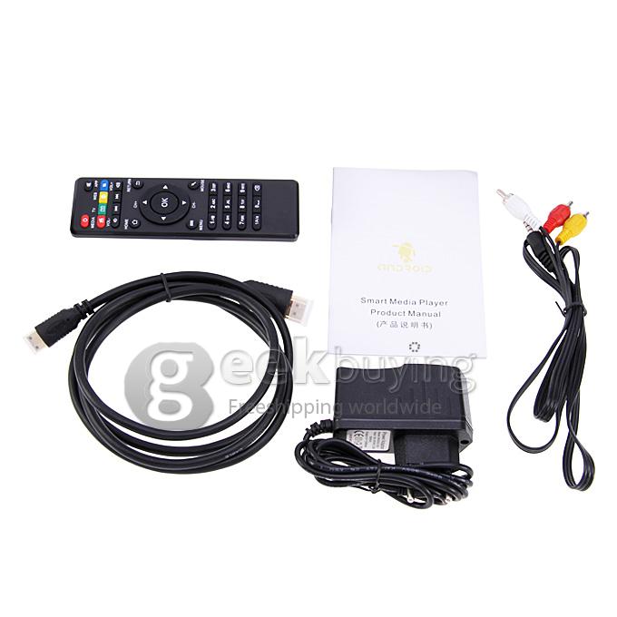 Q7S RK3188 1.6GHz Quad Core Google Android 4.4 TV BOX HDMI HDD Player 2G/8G with 3.0MP Camera BT2.1 RJ45 MIC Wifi Hotpoint OTG