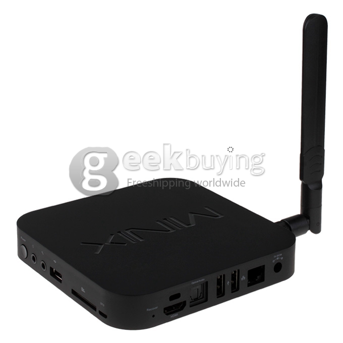 [Spain Stock] MINIX NEO X7 RK3188 Cortex A9 1.6GHz Quad Core Android 4.2.2 Mini TV BOX HDMI HDD Player 2G/16G Bluetooth V4.0 External WiFi Antenna - Black