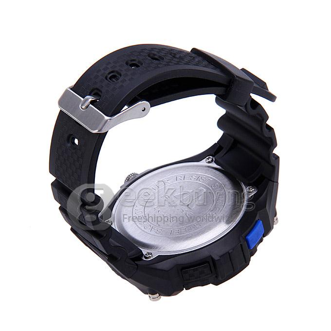 ALIKE AK141000 Waterproof Multi Function Quartz Analog & Digital Sport Wrist Watch Timepiece for Men - Blue