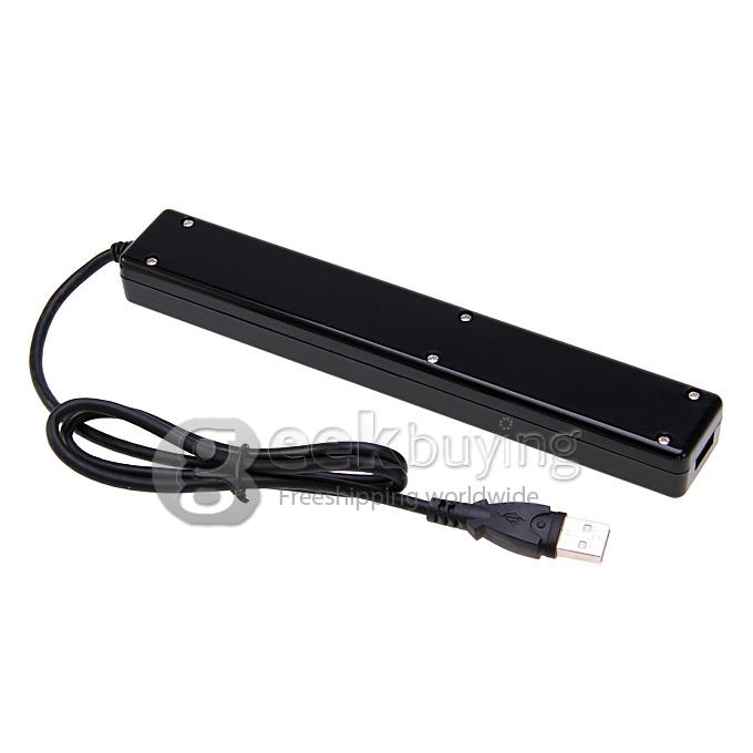High Speed 2 Switch 12 Ports Hub USB 2.0 Interface for Laptop PC - Black