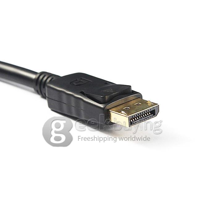 1.8M DisplayPort DP Male to DP Male Adapter Converter Cable - Black