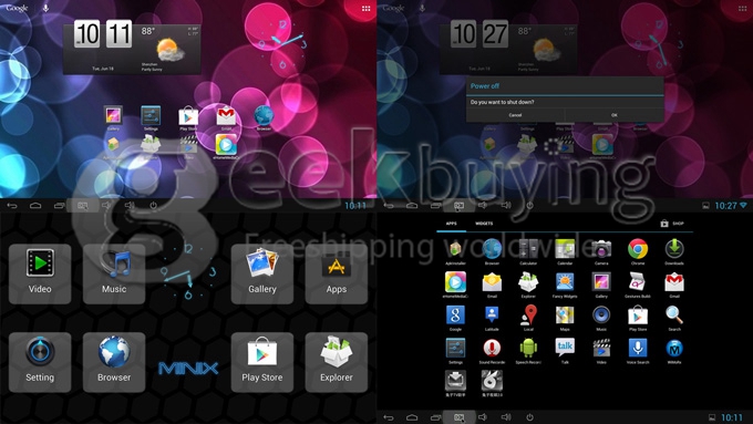 MINIX NEO X5 RK3066 Dual Core Cortex A9 Android 4.1 TV Box HDMI HDD Player 1GB/16GB Wi-Fi SD/MMC Slot XBMC 3G Dongle RJ45