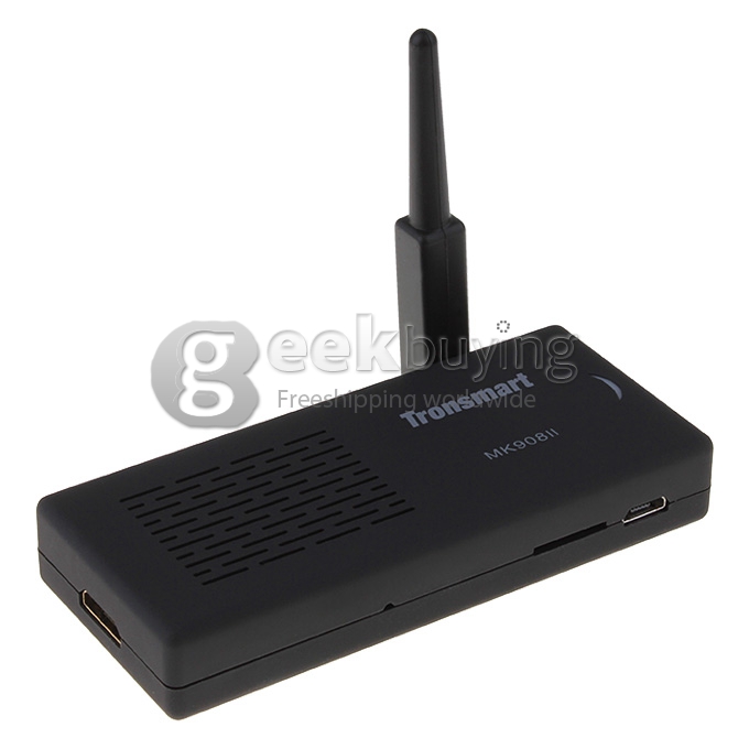 [US Stock]US PLUG Tronsmart MK908II RK3188T Cortex-A9 Quad Core 1.4GHz Google Android 4.2 Mini TV BOX 2G/8G Bluetooth External Wifi Antenna-Black