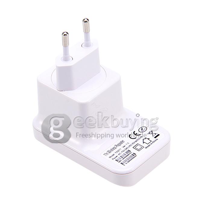EU Plug High Speed 300Mbps Wireless-N Wifi Repeater Extender with WPS Button Less Deadzone More Surfing