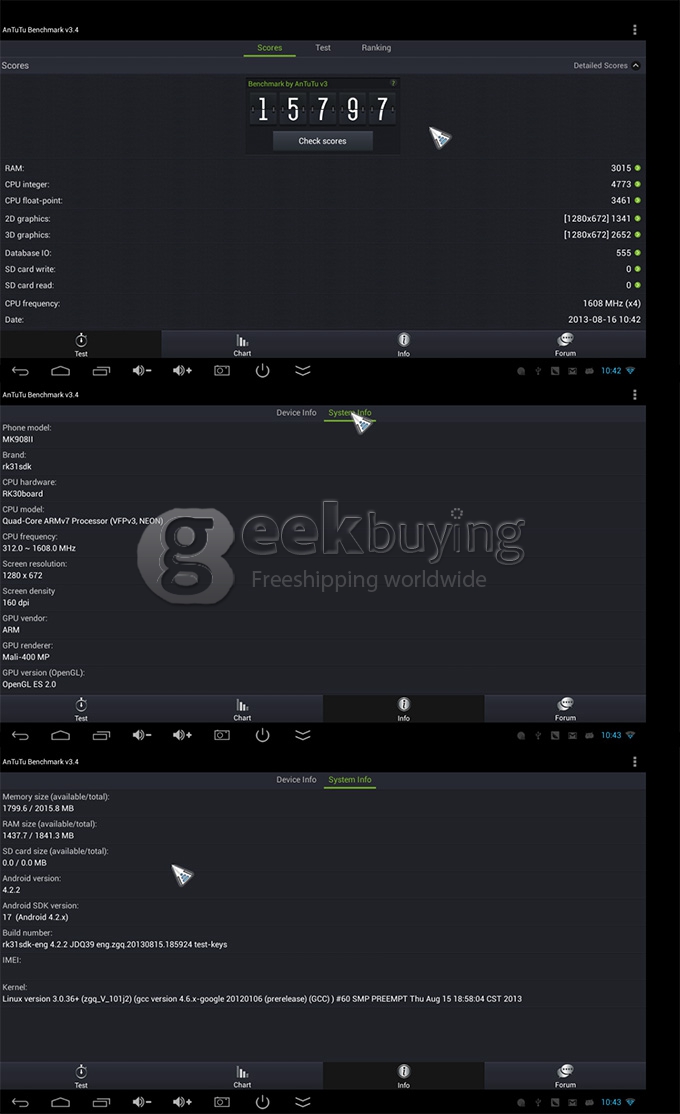 [US Stock]US PLUG Tronsmart MK908II RK3188T Cortex-A9 Quad Core 1.4GHz Google Android 4.2 Mini TV BOX 2G/8G Bluetooth External Wifi Antenna-Black