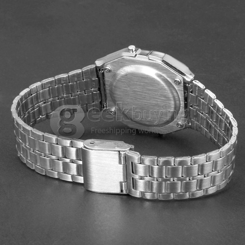 men's digital watch square shape