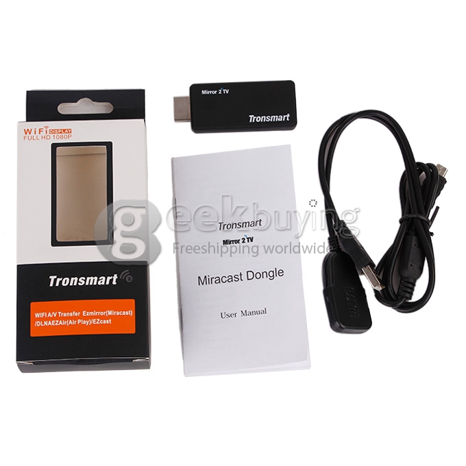 [US Stock] Tronsmart T1000 Mirror2TV Wireless Display HDMI Adapter Dongle Support Miracast/DLNA/EZCAST/AirPlay