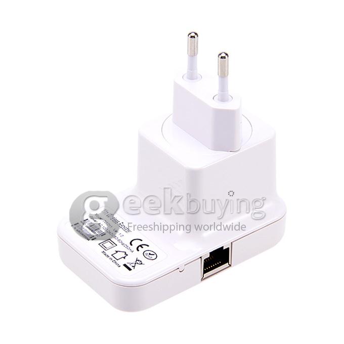 EU Plug High Speed 300Mbps Wireless-N Wifi Repeater Extender with WPS Button Less Deadzone More Surfing
