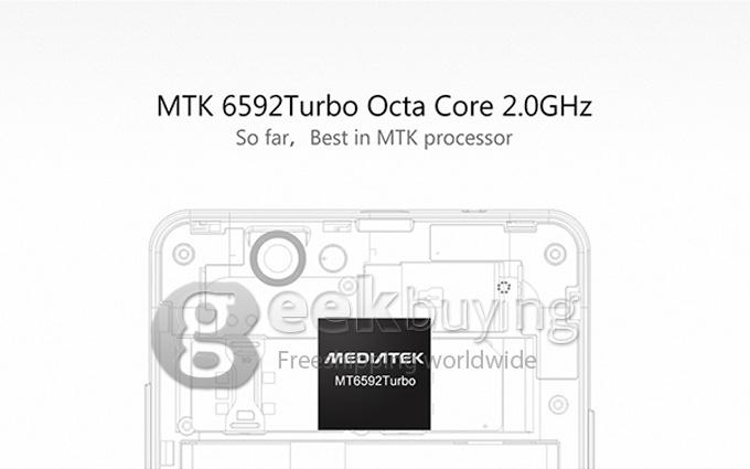 THL 5000 MTK6592T Octa Core 2.0GHz 5 Inch Android 4.4 OS Smartphone 2GB RAM 16GB ROM FHD IPS Phone 13MP CAM 5000mAh NFC/OTG/Gyroscope/Fast Charge Black