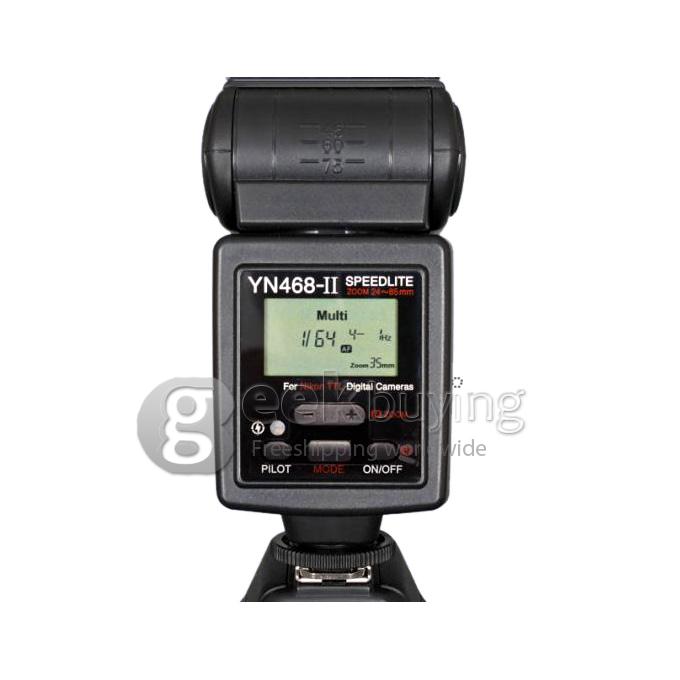 Yongnuo YN468 II TTL Flash Speedlite with LCD Display for Canon 1000D 30D 350D 400D 40D 450D 500D 50D 550D 5D II 60D 7D