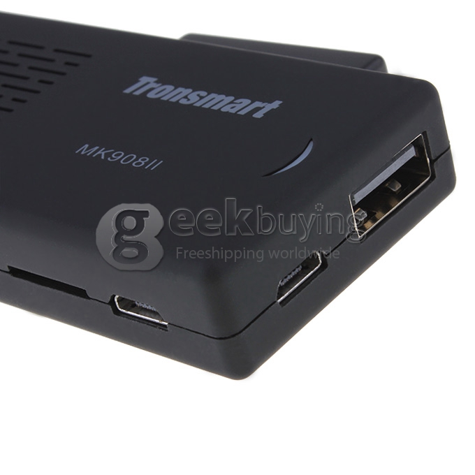 [US Stock]US PLUG Tronsmart MK908II RK3188T Cortex-A9 Quad Core 1.4GHz Google Android 4.2 Mini TV BOX 2G/8G Bluetooth External Wifi Antenna-Black