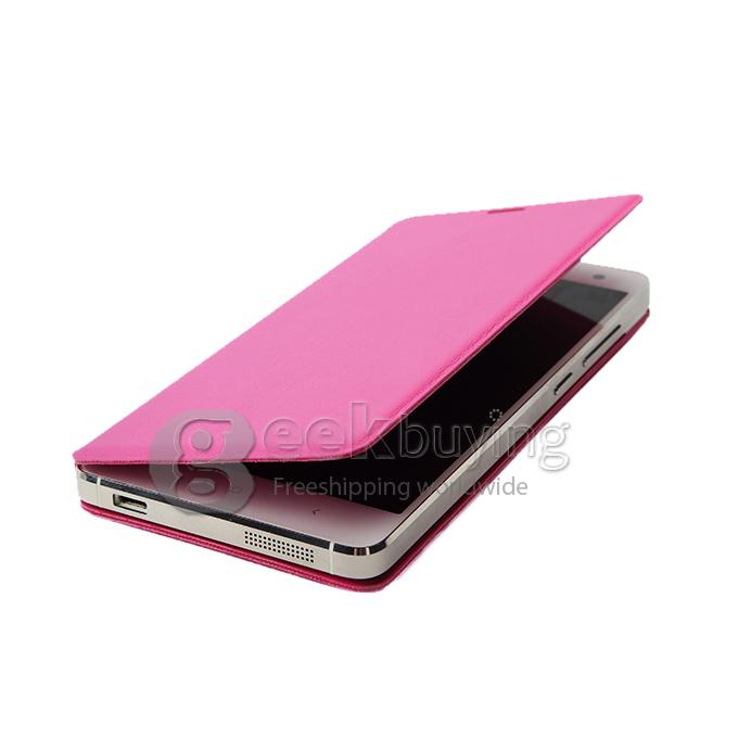 Original Xiaomi Mi4 Leather Case Ultra Thin and High Quality Cover Function For Xiaomi Mi 4 -Pink